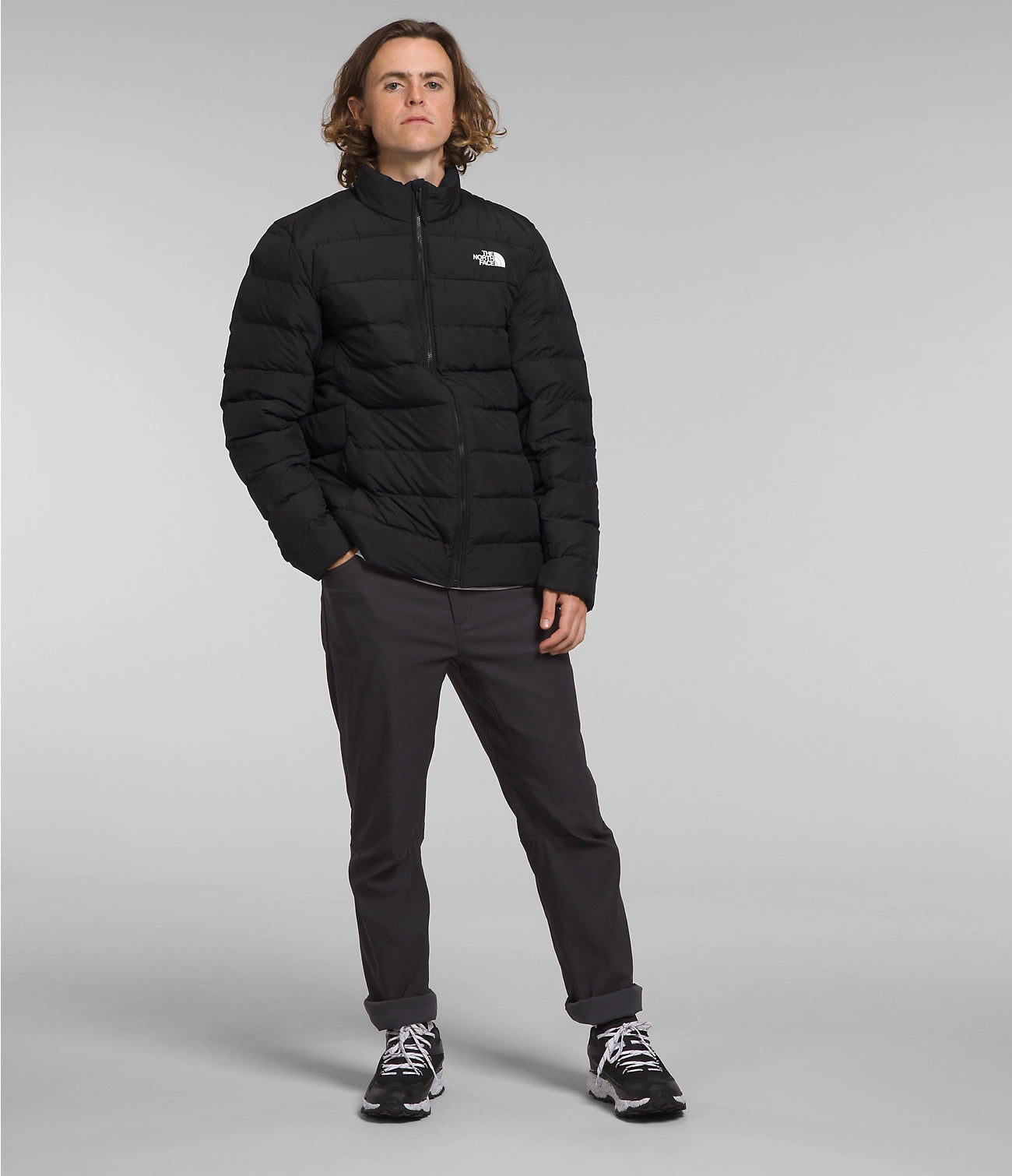 The north face la top paz hooded jacket black