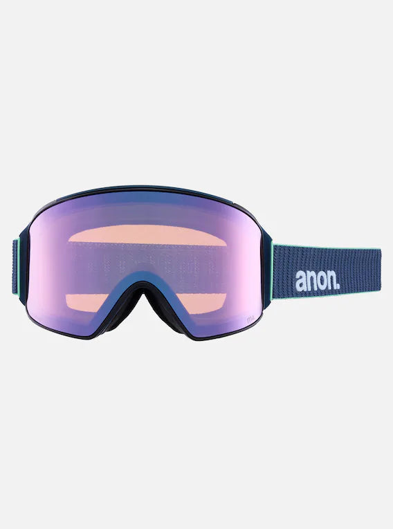 Anon Men's M4 Goggles (Cylindrical) + Bonus lens + MFI® Face Mask
