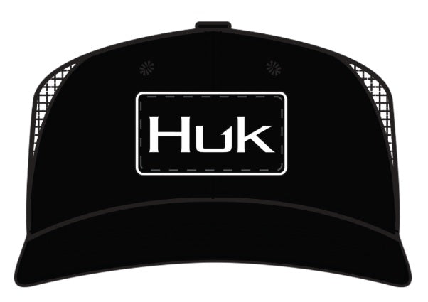 Huk Bold Patch Trucker Hat Night Owl Apparel Melton Tackle, 59% OFF