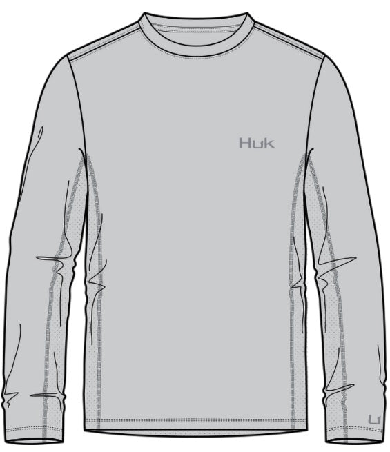 Huk Men's Icon x Fade Shirt - Long Sleeve - Inside Reef Harbor Mist